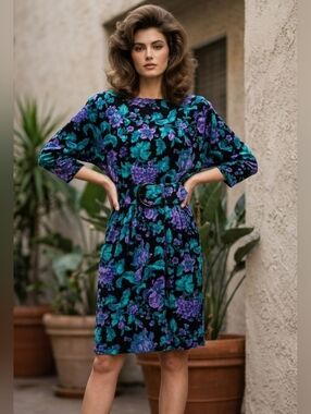 diane von furstenberg black white dress DVF s_M Color:Other neck Short sleeves 98% Lilac Baby Girl 1st